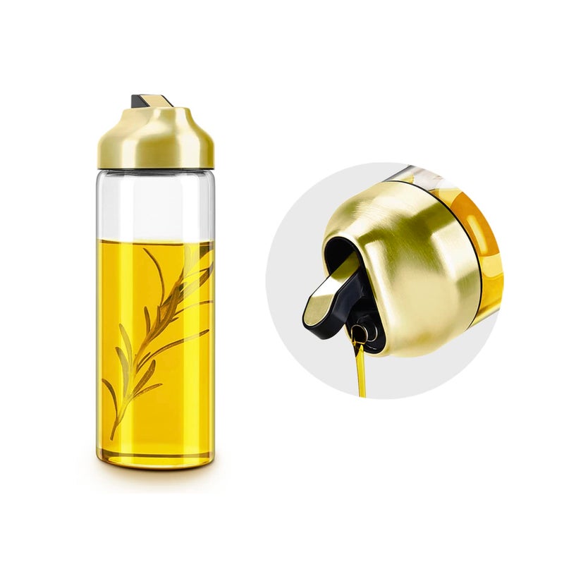 Aelga Gold Oil Dispenser  Gold Kitchen AccessoriesOil Dispenser Bottle for Kitchen with Stainless Steel Spout