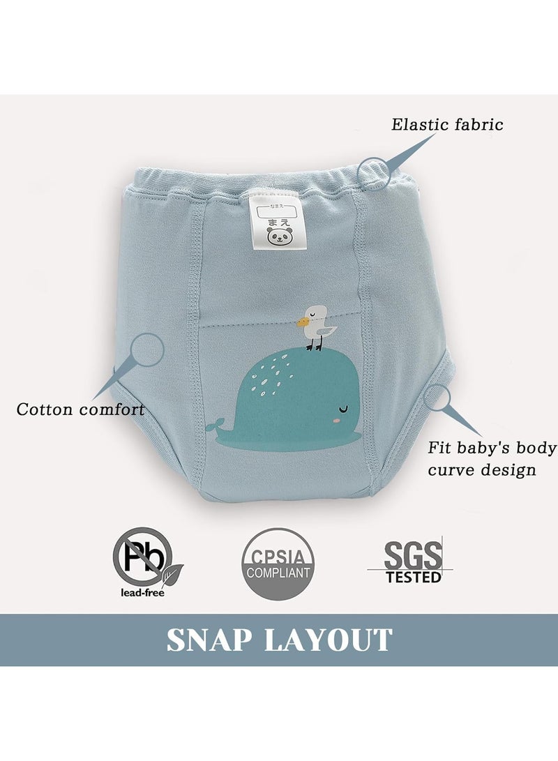 4Pcs Baby Potty Training Pants,Toddler Training Underwear for 2-4 Years Boy and Girls Strong Absorbent Cotton Training Pants - Image 3