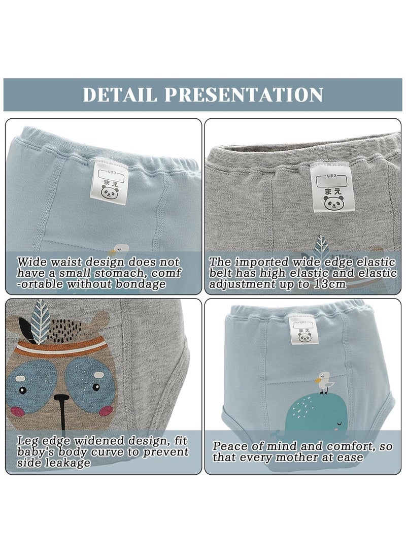 4Pcs Baby Potty Training Pants,Toddler Training Underwear for 2-4 Years Boy and Girls Strong Absorbent Cotton Training Pants - Image 4