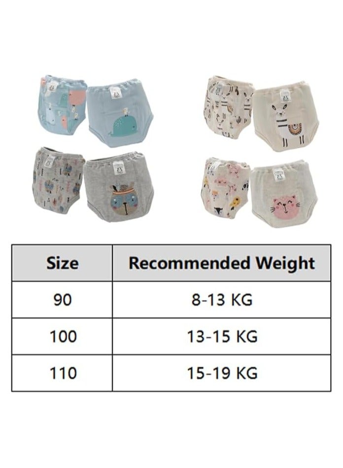 4Pcs Baby Potty Training Pants,Toddler Training Underwear for 2-4 Years Boy and Girls Strong Absorbent Cotton Training Pants - Image 5