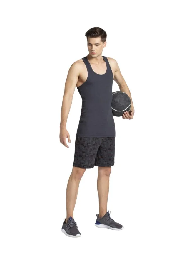 JOCKEY Jockey 9922 Men Super Combed Cotton Rib Round Neck Racerback Styled Gym Vest