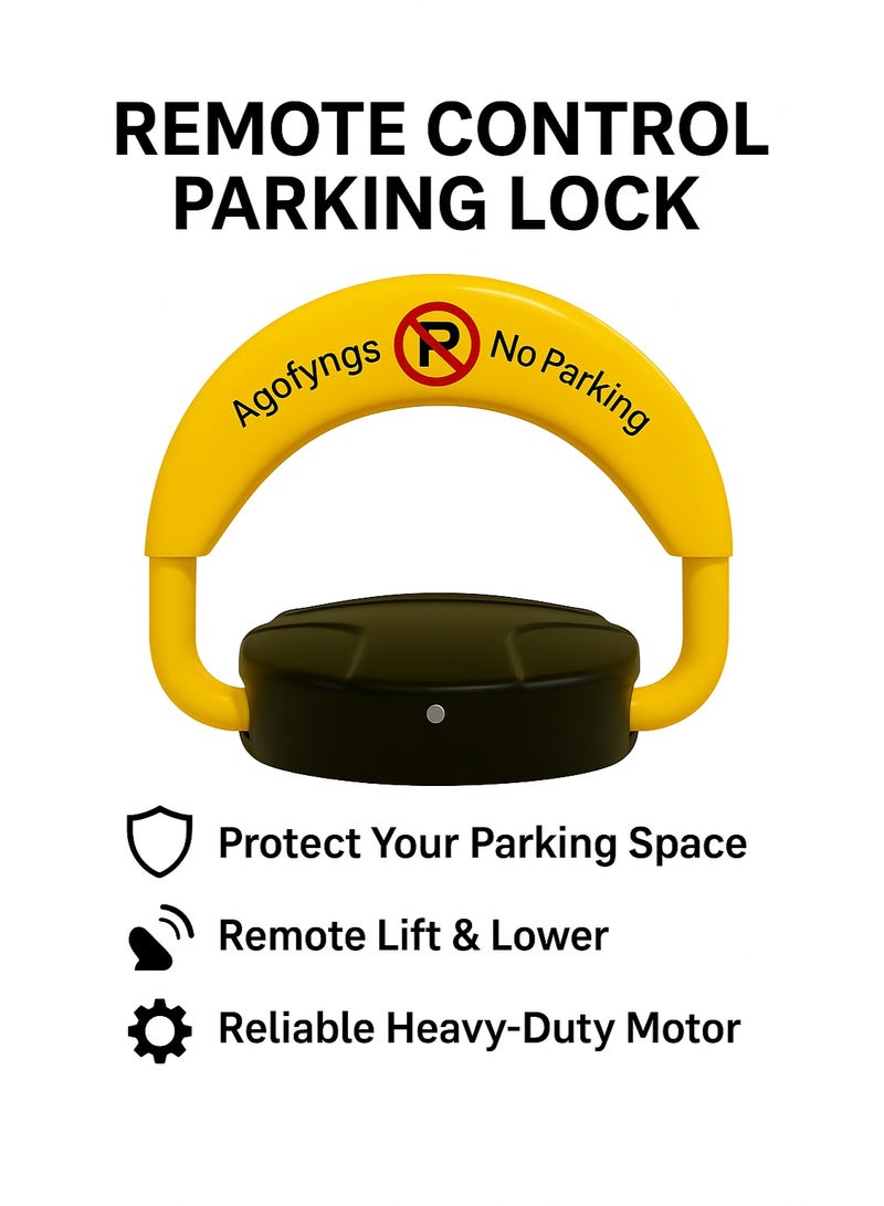 Agofyngs Premium Remote Control Parking Lock – Heavy-Duty Motor, Remote Lift & Lower, Protect Your Private Parking Space - Image 1