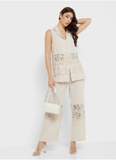 VERO MODA Vmamira Crochet Detail Sleeveless Top  - Image 4