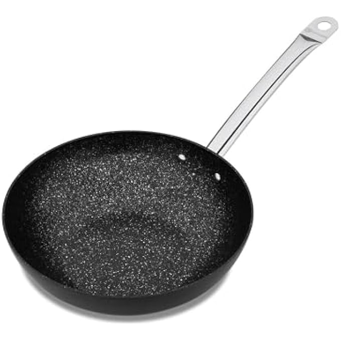 كوركماز مقلاة برولاين نيرو ووك 32 × 89 سم مطلية بالجرانيت غير لاصقة ومتوافقة مع أدوات الطهي الحثية باللون الأسود Ka2838 - Image 4