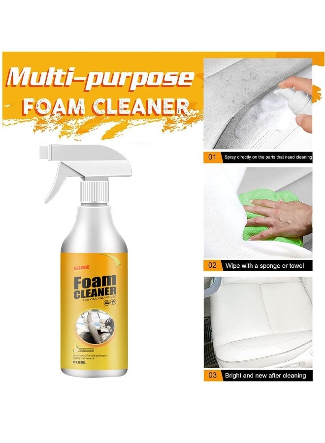 All Around Master Foam Cleaner, 120/250ML Multifunctional Car Foam Cleaner, Foam Cleaner for Car, Car Magic Foam Cleaner for Car, House and Car Interior (2Pcs*120ML) - Image 3
