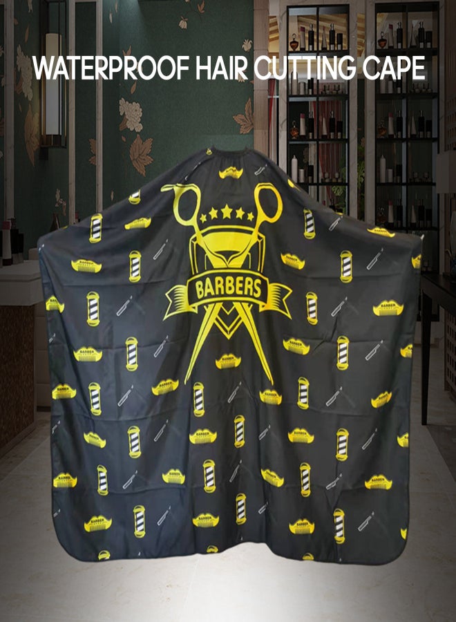 Hair Salon Scissors Pattern Hair Cutting Cape Hair Cutting Coloring Perming Cloth Waterproof Haircut Printed Apron - Image 4