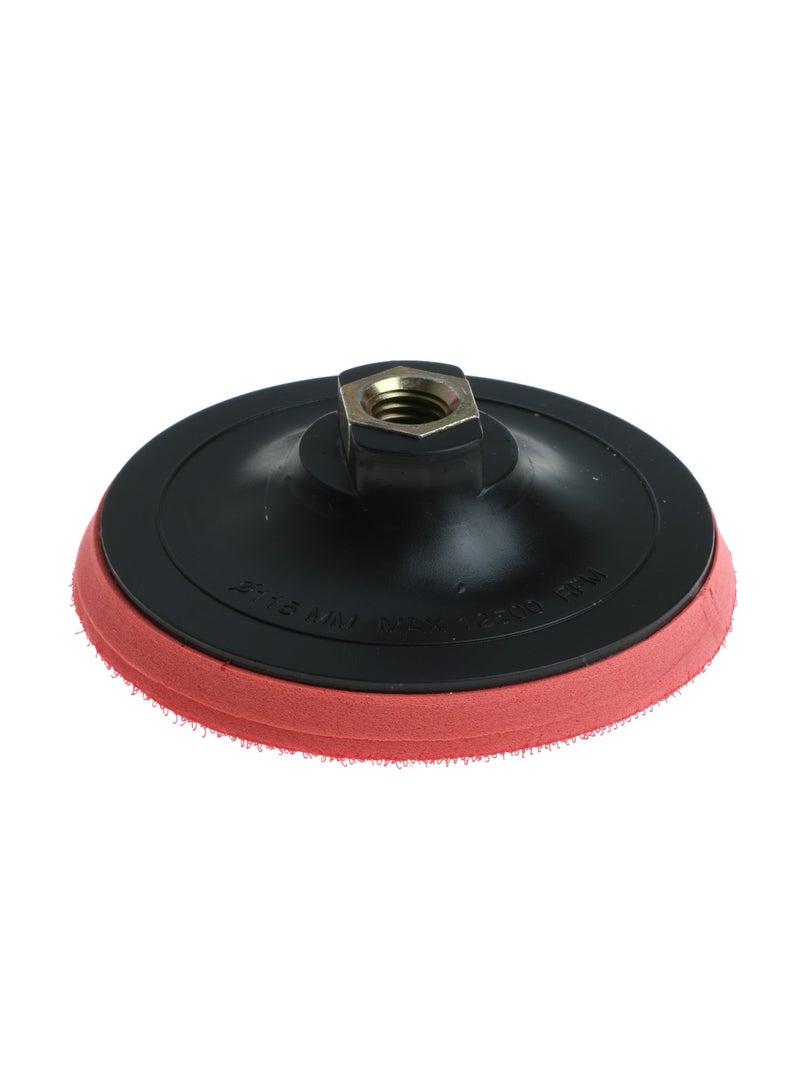 OSCO 4.5-Inch Red Hook & Loop Sanding Backing Pad – Professional Velcro Backing Pad for Sanding and Polishing Discs, Compatible with Angle Grinders - Image 3