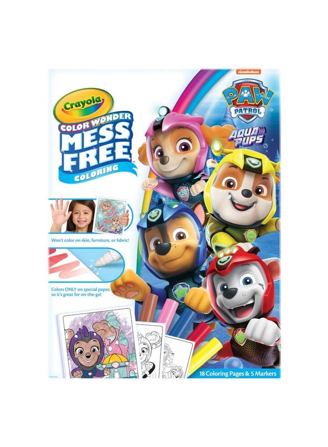 Crayola PAW Patrol Aqua Pups Color Wonder Coloring Set, Mess Free Coloring Pages for Toddlers, Travel Activity, PAW Patrol Toys & Gifts - Image 3