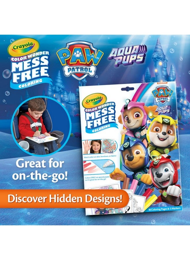 Crayola PAW Patrol Aqua Pups Color Wonder Coloring Set, Mess Free Coloring Pages for Toddlers, Travel Activity, PAW Patrol Toys & Gifts - Image 5