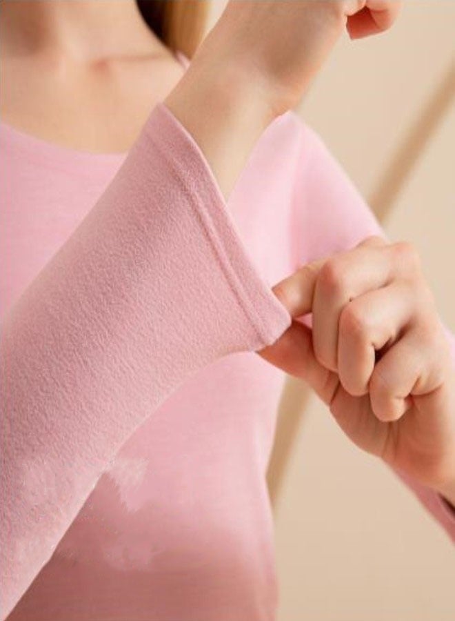 RATSAW Women's Thermal Underwear Set, Round Neck Thermal Underwear Long Johns Women's Wool Silk Thermal Underwear Base Pajamas Set, Cold Weather L  - Image 5