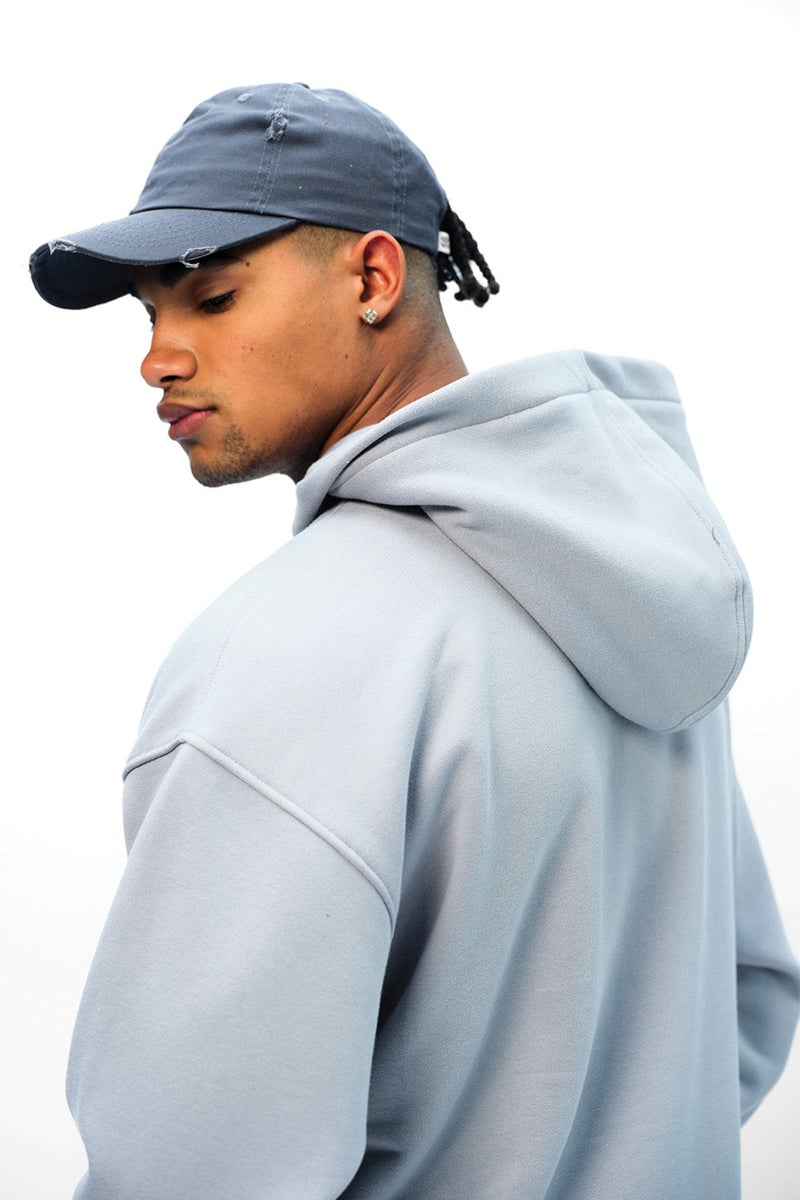 Bonkers Corner Grey Wear A Hug Oversized Hoodie For Men's - Image 5