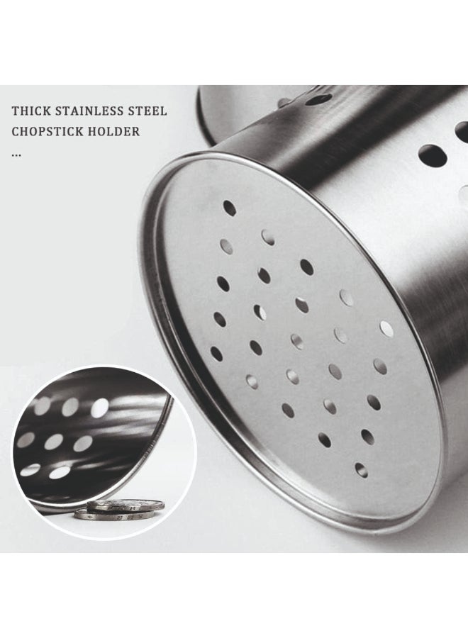 ايست من نون حامل أدوات المطبخ، أدوات الطهي، من الفولاذ المقاوم للصدأ، 12 × 14 سم - Image 4