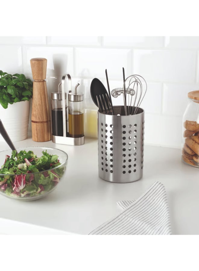 ايست من نون حامل أدوات المطبخ، أدوات الطهي، من الفولاذ المقاوم للصدأ، 12 × 14 سم - Image 3