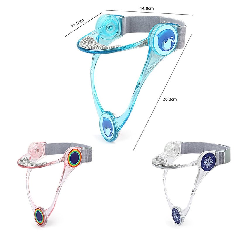 KimDaro 360Â° Adjustable Neck Support Braceï¼Œ Cervical Neck Traction Device, Cervical Collar Stretcher Protector for Cervical Spine Pressure Relief, for Pain and Support (Transparent) - Image 2