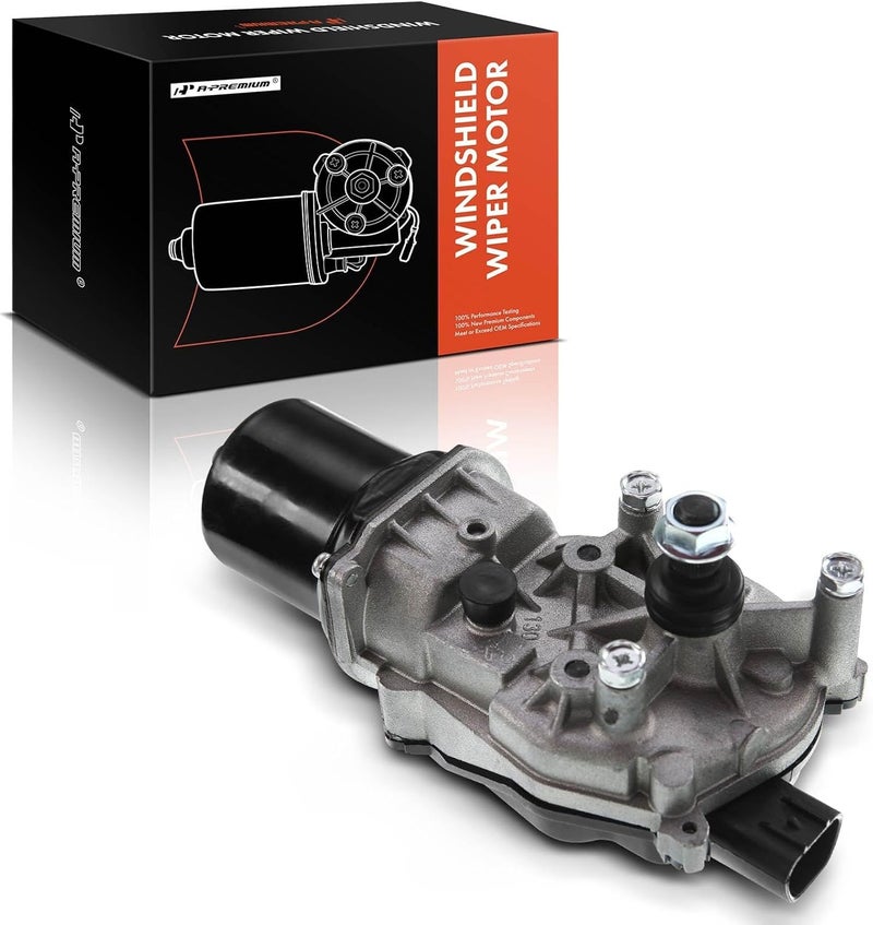 A-Premium Windshield Wiper Motor Compatible with Honda Civic 2012-2015, L4 1.5L, L4 1.8L, L4 2.4L, Coupe, Sedan, 4 Pins, Replacement #76505-TR0-A01 - Image 1