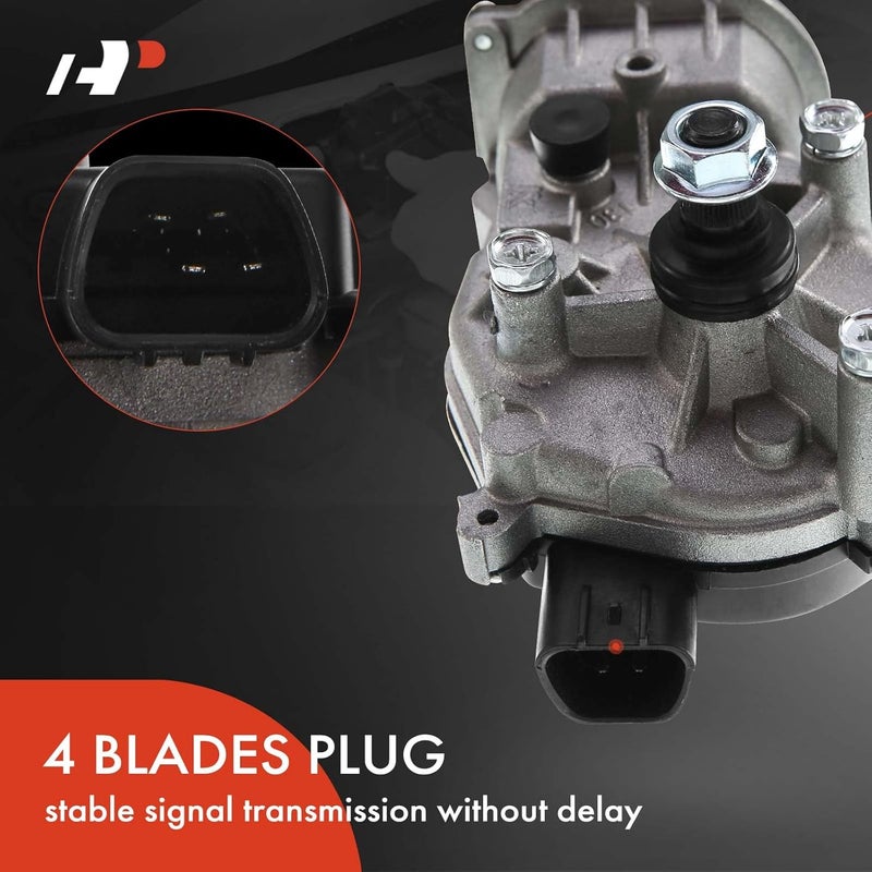A-Premium Windshield Wiper Motor Compatible with Honda Civic 2012-2015, L4 1.5L, L4 1.8L, L4 2.4L, Coupe, Sedan, 4 Pins, Replacement #76505-TR0-A01 - Image 5