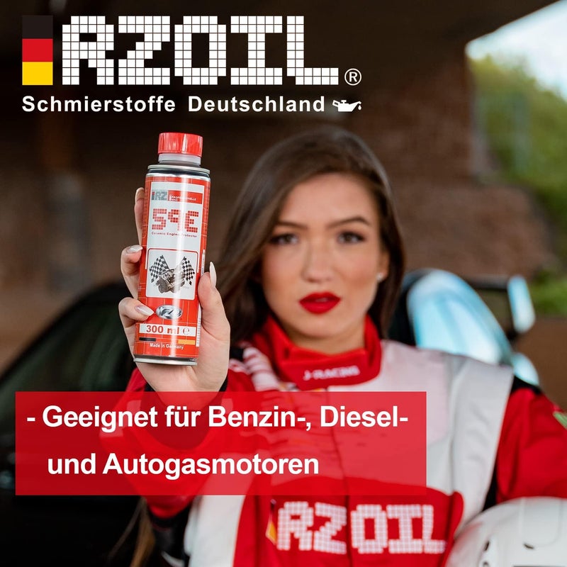 RZoil RZ59E Ceramic Engine Protection | Ceramic Additive | Ceramic Additive | Wear Protection | Engine Oil Additive | Motor Protect | 300 ml Tin - Image 4