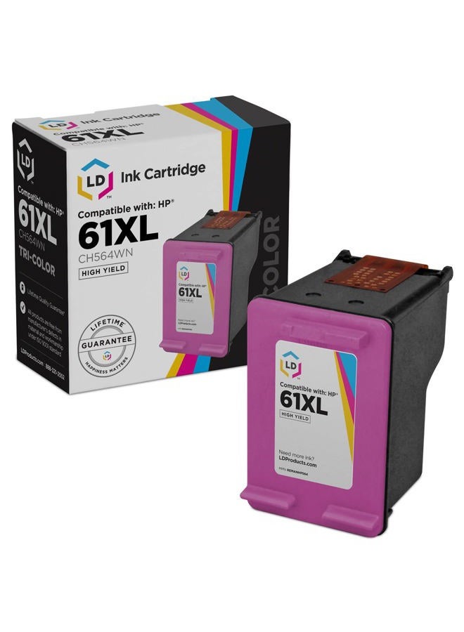 LD Products Remanufactured Ink Cartridge Replacement for HP 61XL CH564WN High Yield (Color) - Image 1