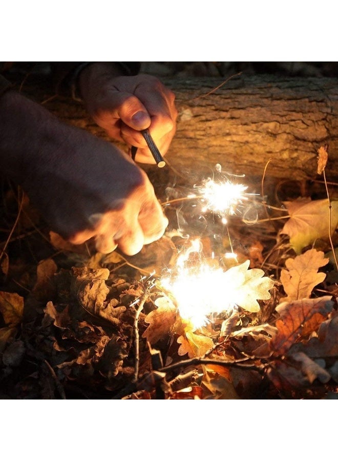 قضيب مغنيسيوم لإشعال النار مع فتاحة زجاجات، أداة إشعال نار من فولاذ الصوان للبقاء على قيد الحياة، والتخييم، والمشي لمسافات طويلة - Image 2