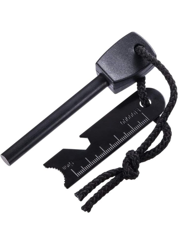 قضيب مغنيسيوم لإشعال النار مع فتاحة زجاجات، أداة إشعال نار من فولاذ الصوان للبقاء على قيد الحياة، والتخييم، والمشي لمسافات طويلة - Image 3