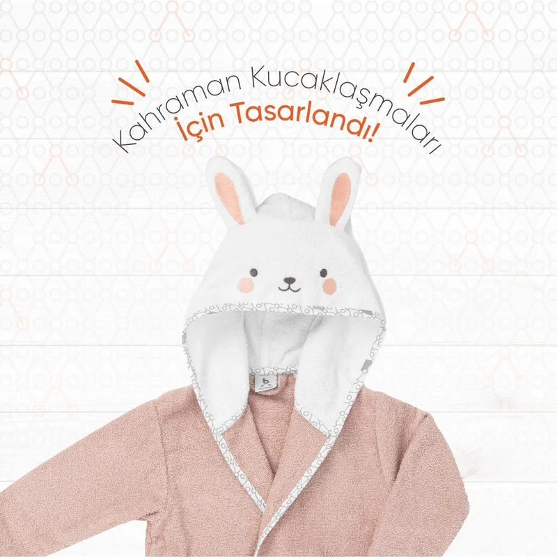 Gezenbebe Hero Hero Hooded Towel Baby Kids Bathrobe Bunny