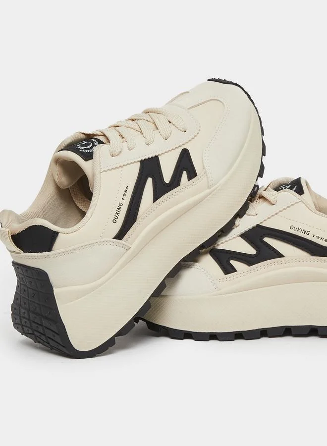 Styli Styli Chunky Sole Lace Up Sneakers