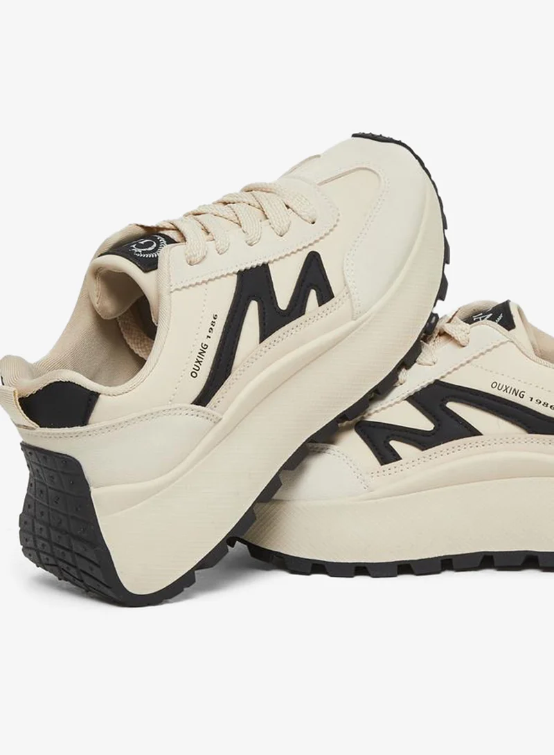 Styli Active  Chunky Sole Lace Up Sneakers for Women | Best Price UAE