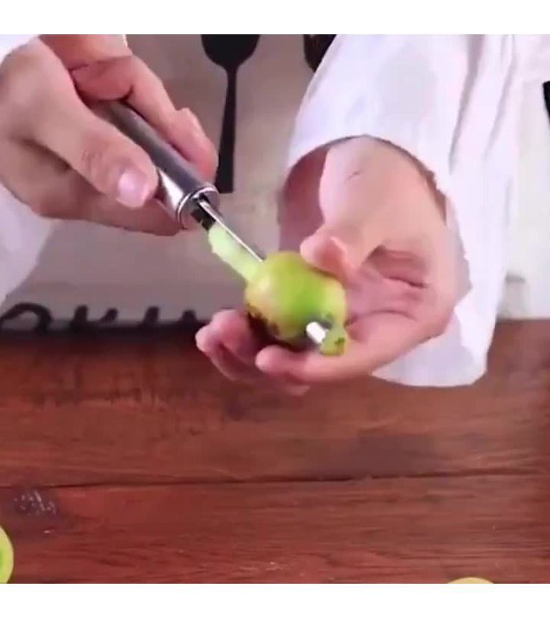 Stainless Steel Apple Corer and Slicer with Ergonomic Handle Easy Clean - Image 3