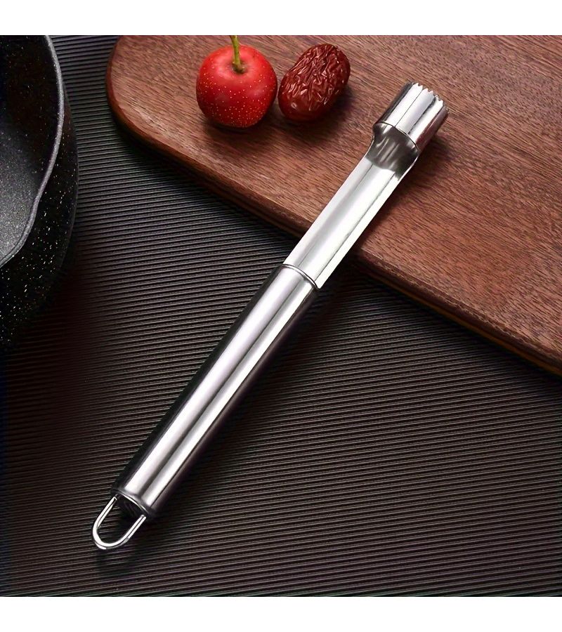 Stainless Steel Apple Corer and Slicer with Ergonomic Handle Easy Clean - Image 4