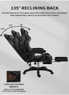FUN MOMENT Fabric Gaming Chair with Footrest  - Image 4