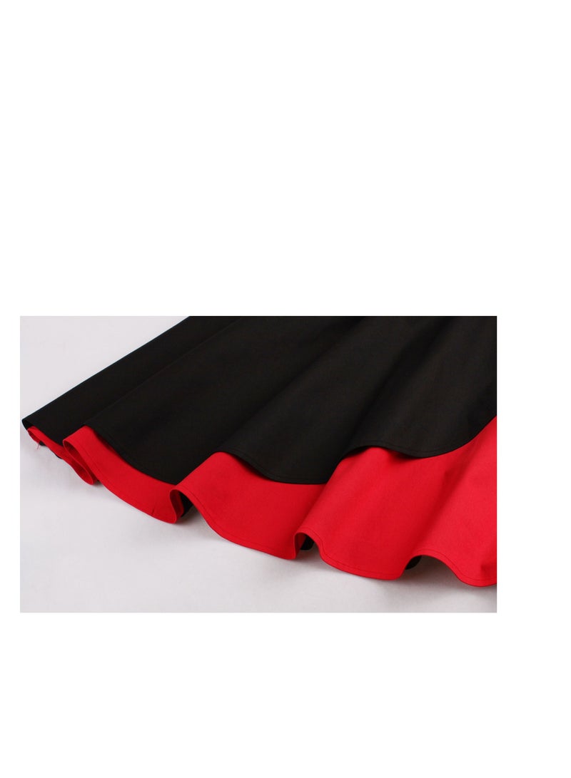 فستان A-Line مزين بأقواس أنيقة - Image 3