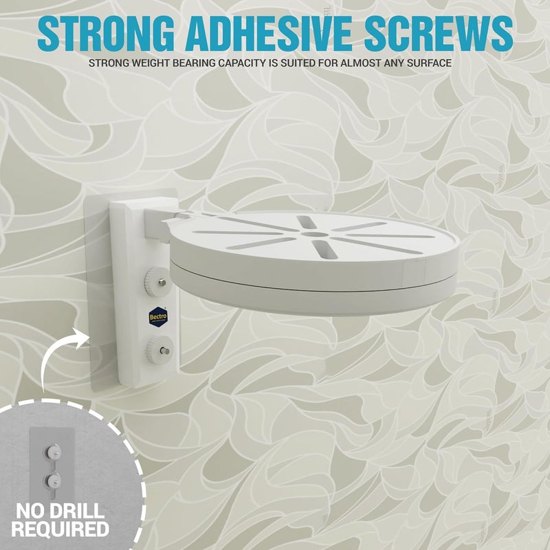 Bectro حامل كاميرا CCTV من PVC للتثبيت على الجدران والأسقف، لاصق قوي للتثبيت المباشر بدون حفر، للاستخدام الداخلي والخارجي (عبوة من 4 مجموعات) - Image 5