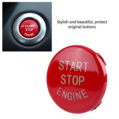 Keenso Car Engine Start Stop Switch Button Cover for E Chassis 3 Series E90 E91 E92 E93 5 Series E60 2004-2009 X1 E84 X3 E83 X5 E70X6 E71X6 E72(Red) - Image 3