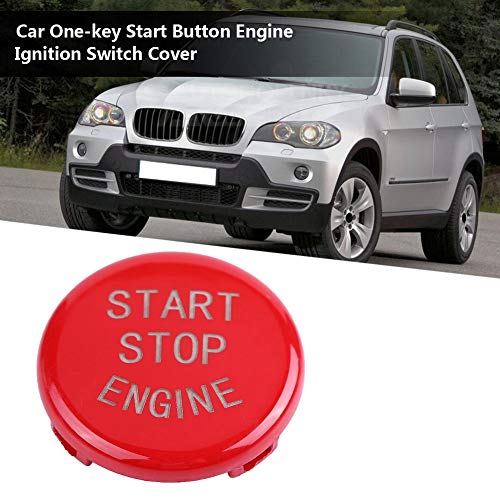 Keenso Car Engine Start Stop Switch Button Cover for E Chassis 3 Series E90 E91 E92 E93 5 Series E60 2004-2009 X1 E84 X3 E83 X5 E70X6 E71X6 E72(Red) - Image 4