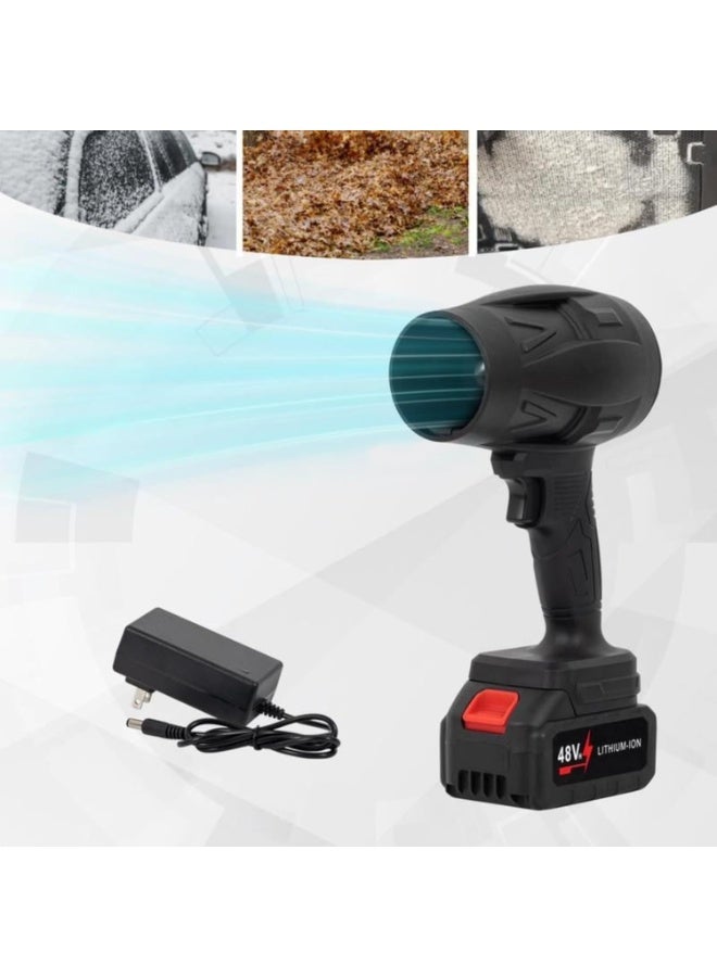 Turbo Jet Blower, Cordless Turbo Super Power Air Duster, Stepless Speed Regulation Jet Dry Blower Car Drying, Car Dryer Air Blower (Black) - Image 3