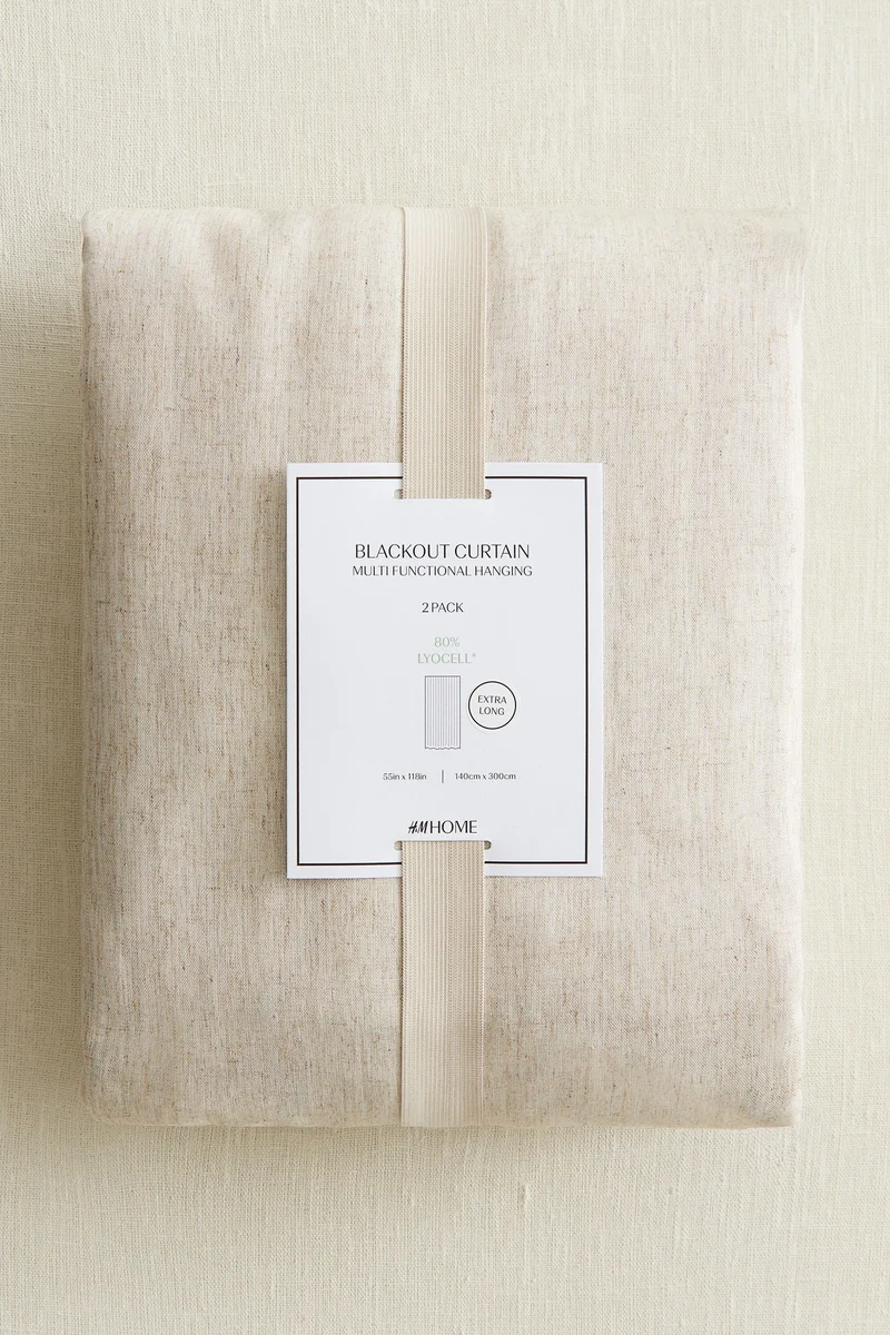 H&M 2-pack long lyocell-blend curtain lengths