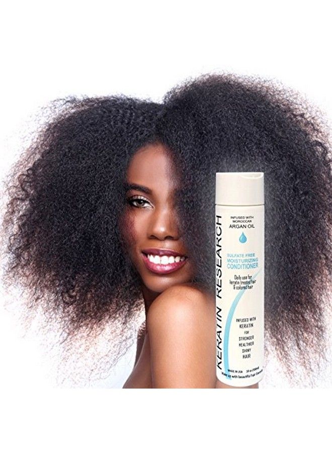 KERATIN RESEARCH Argan Oil Conditioner Sulfate Free 10Oz With Argan Oil Jojoba Oil Collagen Amino Acids Keratin Color Safe For Men Women All Types Of Hair  - Image 5