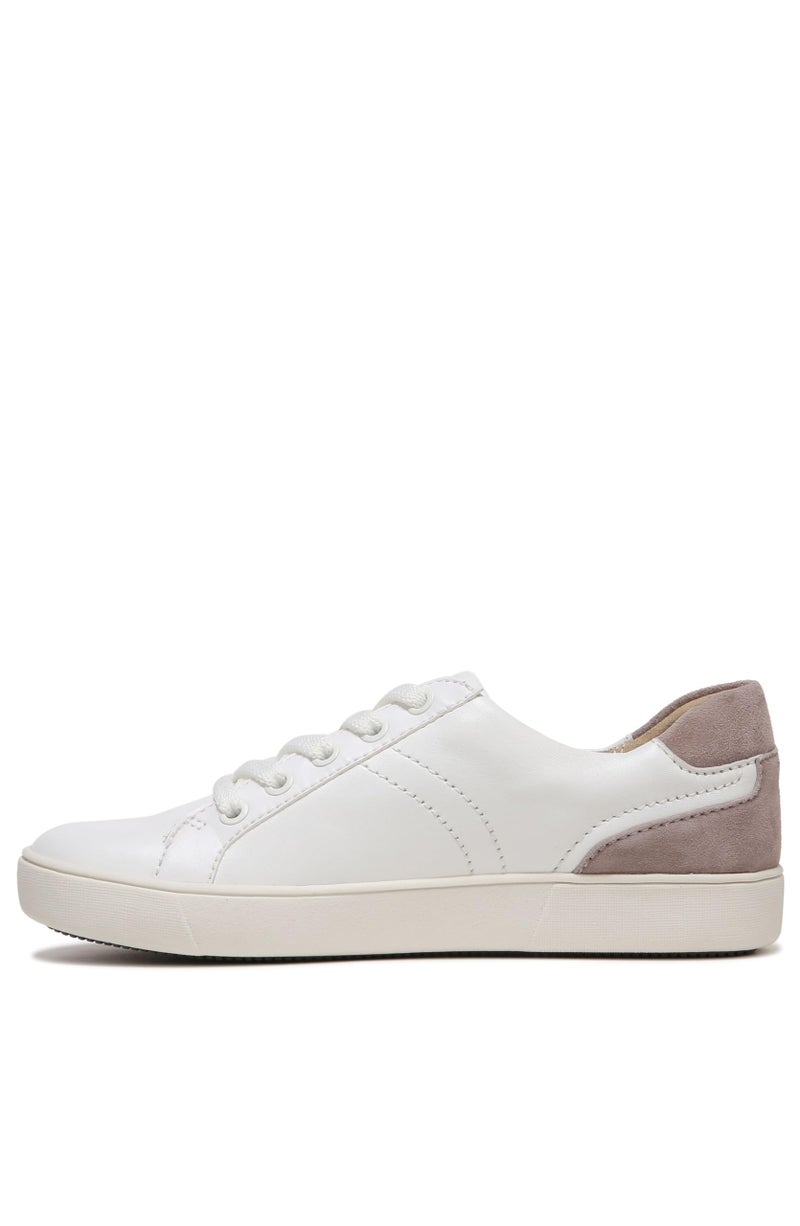 Naturalizer Womens Morrison Comfortable Lace Up Fashion Casual SneakerWhite Leather Taupe8 W US