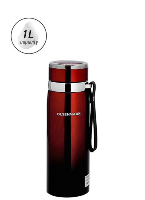 Stainless Steel Vacuum Bottle, 1000 ml, Double Wall, OMVF2486 ,Rust Free Stainless Steel