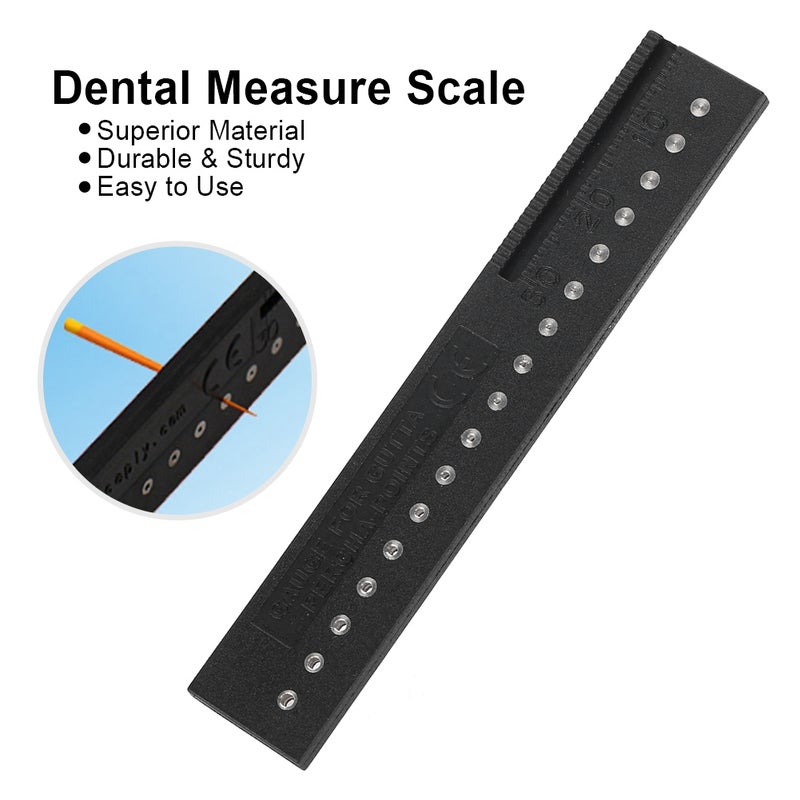Gutta Percha Points Span Measure Scale Root Canal Measuring Ruler Dental Tools Instruments - Image 1