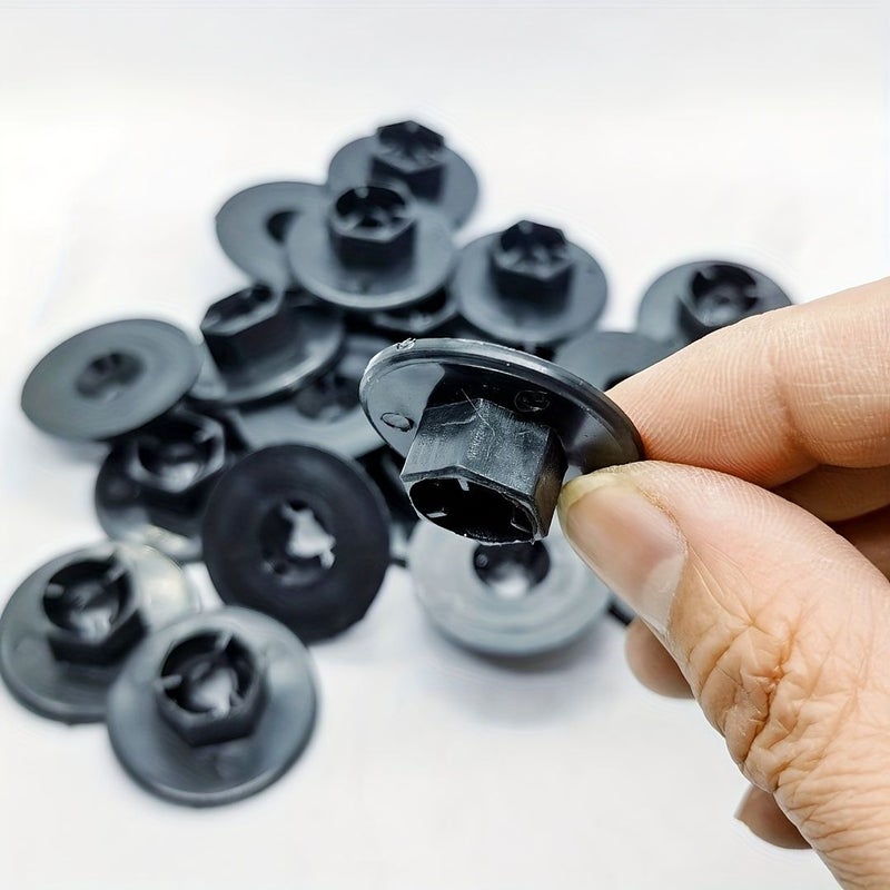 20pcs Heavy Duty Black Plastic Fender Liner Fasteners for Hyundai and Kia Cars Mudguard Clips - Image 1