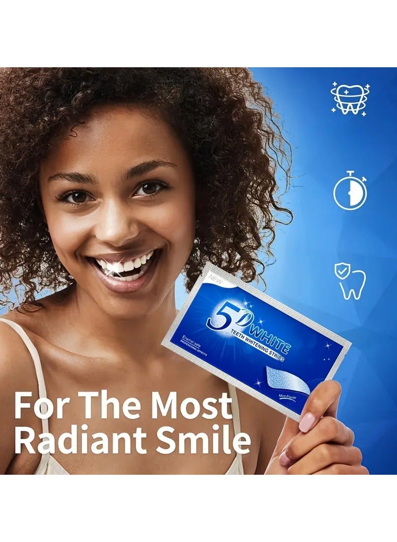 Rozino 14 Pairs Of Teeth Whitening Strips, Teeth Cleaning, Deep Cleaning Teeth, Used for Daily Oral Care - Image 2