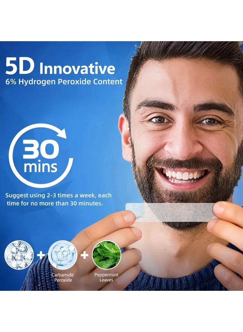 Rozino 14 Pairs Of Teeth Whitening Strips, Teeth Cleaning, Deep Cleaning Teeth, Used for Daily Oral Care - Image 4