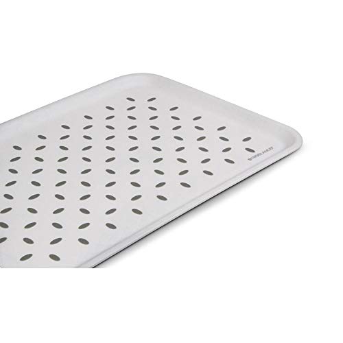 Freelance Anti Slip Serving Tray - 34 x 24 cm - White - Non-Slip Rubber Surface, Break-Resistant - Versatile Anti Skid PP Plastic Kitchen & Dining/Coffee Table Trays for Breakfast/Food/Tea - Image 2