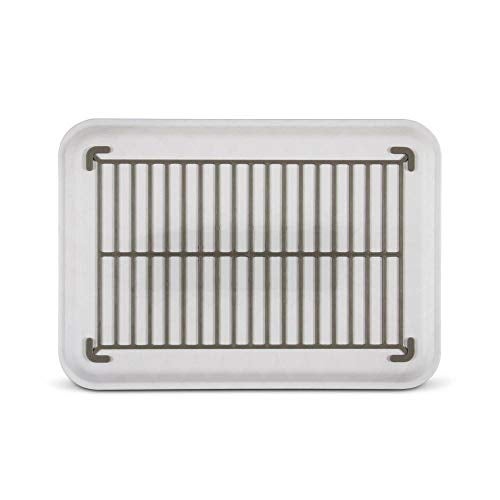 Freelance Anti Slip Serving Tray - 34 x 24 cm - White - Non-Slip Rubber Surface, Break-Resistant - Versatile Anti Skid PP Plastic Kitchen & Dining/Coffee Table Trays for Breakfast/Food/Tea - Image 3