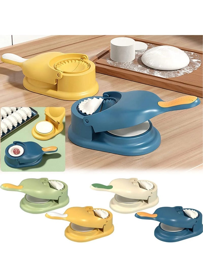 إلترازون 2 in 1 Dumplings Maker and Samosa Maker – Manual Momo Making Tool for Fast and Easy Dumpling Preparation – Dough Press and Filling Spoon in One – Multicolor Kitchen Gadget for Samosas, , Empanadas, Pastries, and Ravioli – Easy to Use & Clean - Image 2