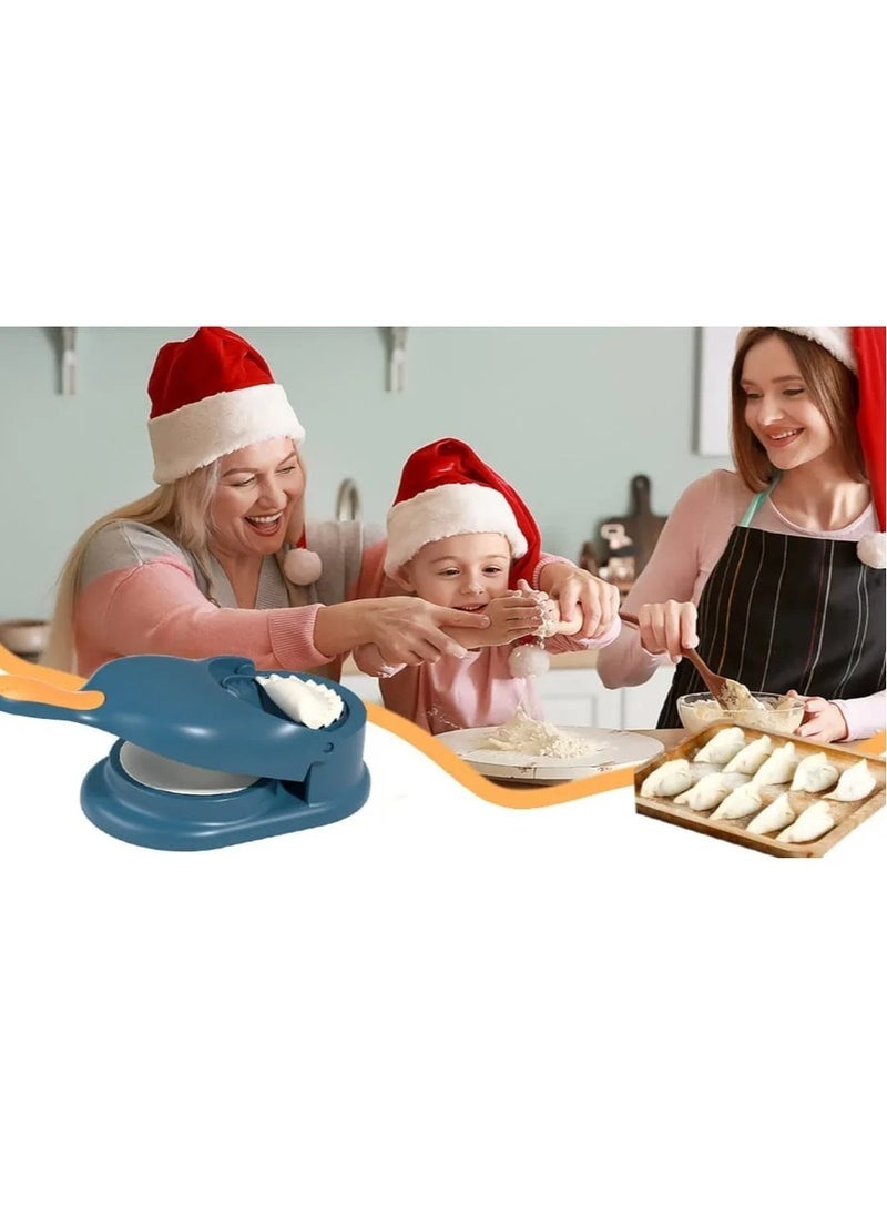 إلترازون 2 in 1 Dumplings Maker and Samosa Maker – Manual Momo Making Tool for Fast and Easy Dumpling Preparation – Dough Press and Filling Spoon in One – Multicolor Kitchen Gadget for Samosas, , Empanadas, Pastries, and Ravioli – Easy to Use & Clean - Image 5