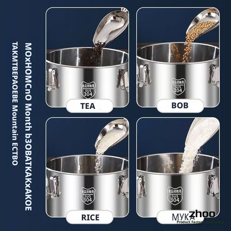 Stainless Steel Transport Bucket with Lid - Image 5