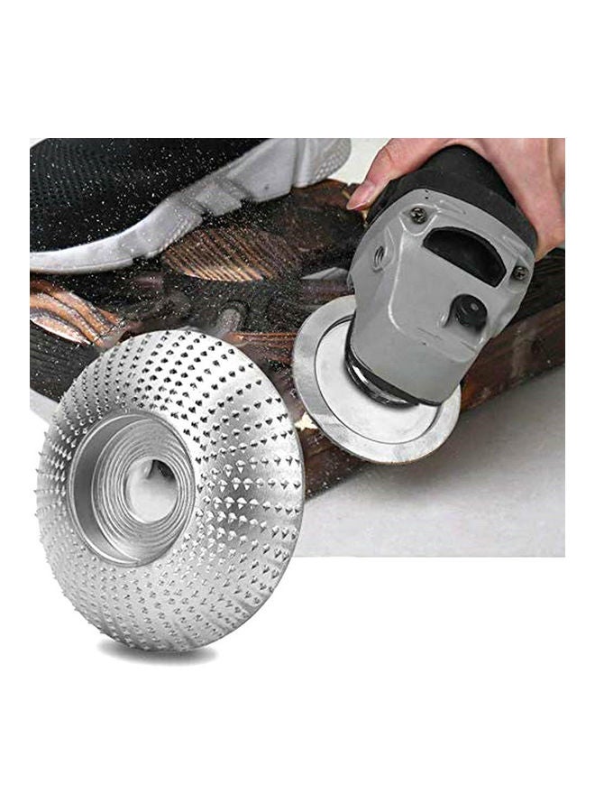 عجلة شحذ ونحت وصنفرة بتصميم مقوس لأعمال النجارة فضي 15.00 X 8.00 X 10.00سم - Image 1