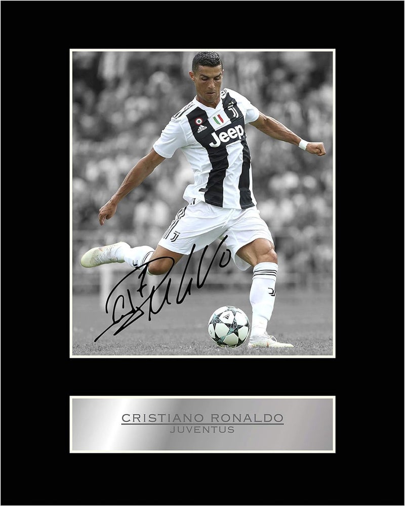 Cristiano Ronaldo Print Signed Mounted Photo Display